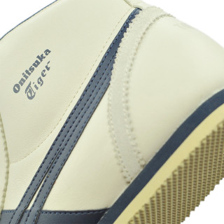 Onitsuka Tiger 鬼冢虎 MEXICO Mid Runner 中性款休闲运动鞋DL409-1659 41.5 米白色/深蓝色