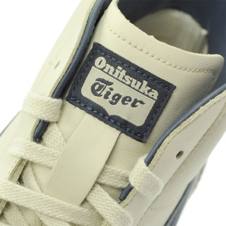 Onitsuka Tiger 鬼冢虎 MEXICO Mid Runner 中性款休闲运动鞋 43.5 米白色/深蓝色 