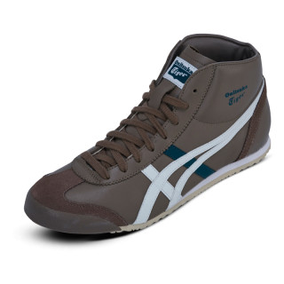 Onitsuka Tiger 鬼冢虎 MEXICO Mid Runner 中性款休闲运动鞋 36 灰褐色/白色