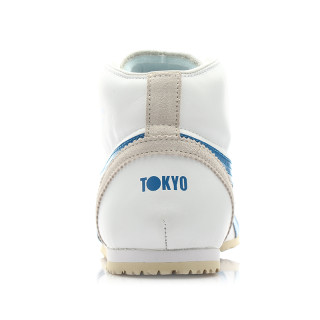 Onitsuka Tiger 鬼冢虎 MEXICO Mid Runner 中性款休闲运动鞋DL409-0143 41.5 白色/湖蓝色
