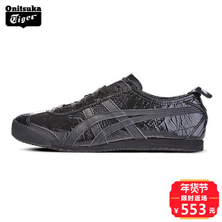 Onitsuka Tiger 鬼冢虎 MEXICO 66 中性款休闲运动鞋 37.5 黑色/黑色 