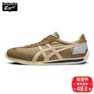 Onitsuka Tiger 鬼塚虎 CALIFORNIA 78 中性款休闲运动鞋 37.5 橄榄绿/米白色