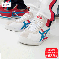 Onitsuka Tiger 鬼塚虎 TIGER CORSAIR 中性款休闲运动鞋 43.5 白色/海蓝 