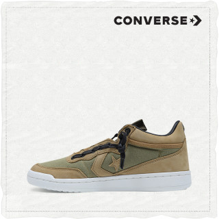 CONVERSE 匡威 Fastbreak Mid Zip 男士复古篮球鞋 40 深绿色
