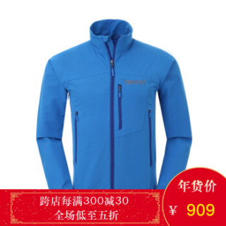 Marmot 土拨鼠 F81130 男款户外防泼水透气M3软壳夹克 钴蓝 M