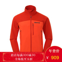 Marmot 土拨鼠 F81130 男款户外防泼水透气M3软壳夹克 夕阳橙-深锈色 S