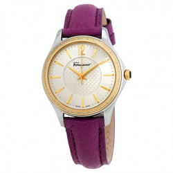 FERRAGAMO 菲拉格慕 TIME系列 FFV030016 女士紫金镶钻时装腕表