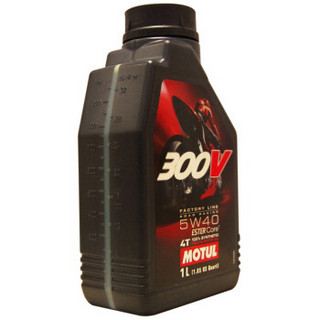 MOTUL 摩特 300V 4T 酯类全合成4冲程摩托车机油 5W40 SN级 1L