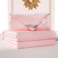 太湖雪 全双茧桑蚕长丝被 220cm*240cm 净重2+4斤 粉色