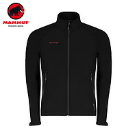 MAMMUT 猛犸象 1010-21160 男士户外防泼水立领软壳外套 黑色 S 