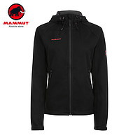 MAMMUT 猛犸象 1010-21130 女士户外软壳夹克 黑色 L 