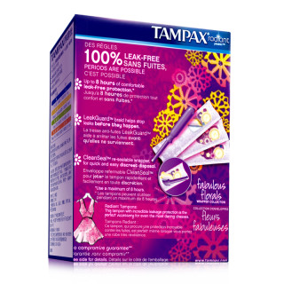 TAMPAX 丹碧丝 Radiant Plastic 幻彩系列 导管式 隐形卫生棉条 普通装