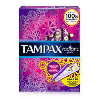 TAMPAX 丹碧丝 幻彩系列 隐形卫生棉条 普通流量 16支