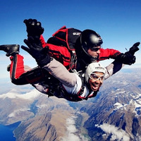 无与伦比的兴奋 勇敢者的游戏 新西兰皇后镇高空跳伞