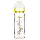 历史低价：pigeon 贝亲 AA151 Disney系列 自然实感宽口径玻璃彩绘奶瓶 240ml L奶嘴  *4件