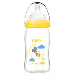 pigeon 贝亲 AA151 Disney系列 自然实感宽口径玻璃彩绘奶瓶 240ml