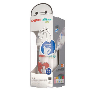 Pigeon 贝亲 迪士尼系列 AA136 婴儿宽口径玻璃奶瓶 大白-爱心 160ml 奶嘴(SS号)