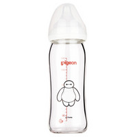 pigeon 贝亲 AA151 Disney系列 自然实感宽口径玻璃彩绘奶瓶 240ml  240ml 大白 L奶嘴 