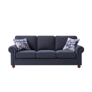 KUKA 顾家家居 YG.2030 简约美式现代沙发组合 深蓝色 2双+3双 