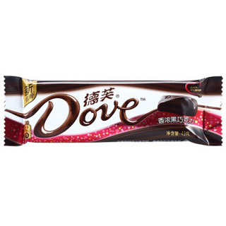 Dove/德芙 经典香浓黑巧克力 43g/条 *4件