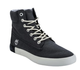 TIMBERLAND 男士系带高帮帆布鞋
