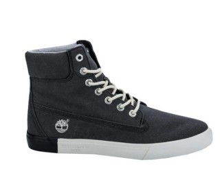 TIMBERLAND 男士系带高帮帆布鞋