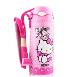 THERMOS 膳魔师 FHL-400FKT(P) 高真空不锈钢 时尚Hello Kitty保温/保冷水杯 400ml 粉色