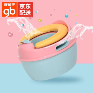 gb 好孩子 儿童坐便器 芭比粉