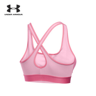 UNDER ARMOUR 安德玛Crossback 女款运动内衣  粉色600 M 