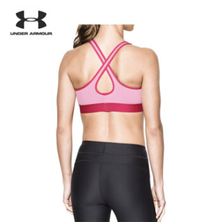 UNDER ARMOUR 安德玛Crossback 女款运动内衣 粉色600 L
