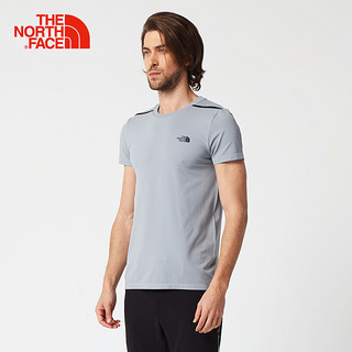 THE NORTH FACE 北面 3CGX 男款春夏吸湿排汗户外T恤 V3T/灰色 XL 