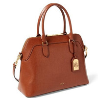 拉夫劳伦LAUREN RALPH LAUREN Saffiano Leather Nora 女士真皮手提包