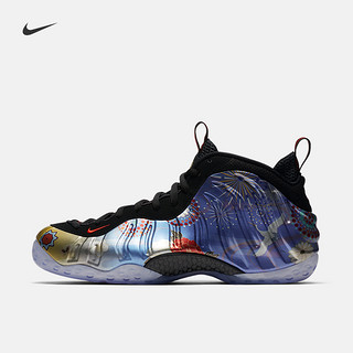 NIKE 耐克 AIR FOAMPOSITE ONE LNY 男子运动鞋 38.5 黑/哈瓦那红/黑/金属金黄 