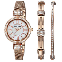 Anne Klein AK-2844RGST 女款时装表手镯套装   