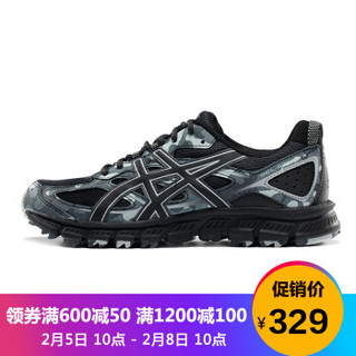 ASICS 亚瑟士 GEL-SCRAM 3 T6K2N-9090 男款跑步鞋 黑色/黑色/灰色 40.5码 