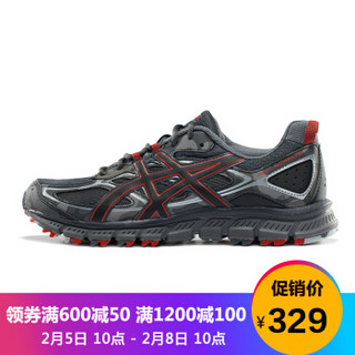 ASICS 亚瑟士 GEL-SCRAM 3 T6K2N-9090 男款跑步鞋 深灰色/黑色/红色 40.5码 