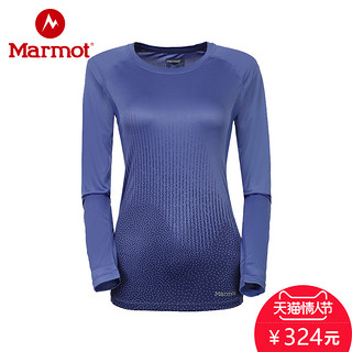 marmot/土拨鼠新款户外速干透气女式长袖T恤S49630