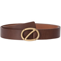 Ermenegildo Zegna 杰尼亚 男士Z字头板扣皮带 黑色