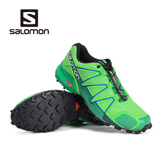  Salomon SPEEDCROSS 4 萨洛蒙 男款户外轻便透气越野跑鞋 深灰色