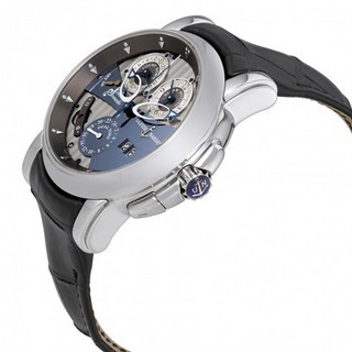 Ulysse Nardin 雅典 Sonata Silicium 670-85 自动男士GMT腕表 灰色表盘