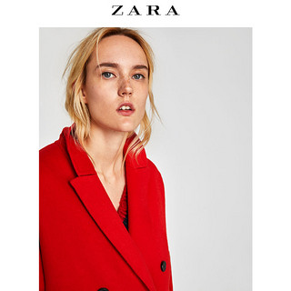 ZARA 新年系列 07522045600 双襟长款羊毛大衣 S