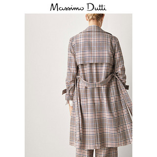 Massimo Dutti 06412520622 女士格纹大衣 