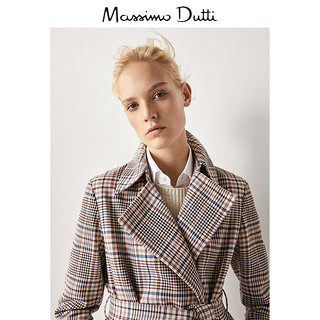 Massimo Dutti 06412520622 女士格纹大衣  34