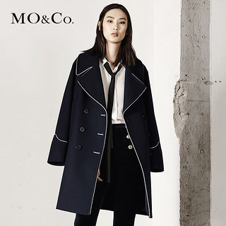 Mo&Co. 摩安珂 MA1631COT04 女士羊毛混纺大衣