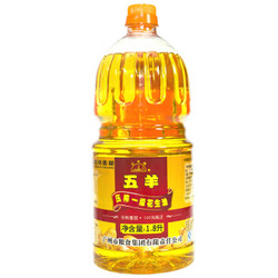 岭南穗粮 五羊 新鲜压榨一级花生油 非转基因 食用油1.8L