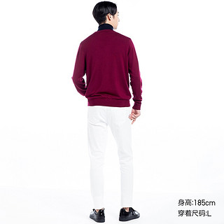 UNIQLO 优衣库 400620 男士美利奴V领针织开衫 藏青色 165/84A/S 