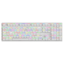 ikbc RGB F-108 幻彩背光机械键盘 108键原厂Cherry轴 白色 红轴 游戏键盘 绝地求生 吃鸡键盘