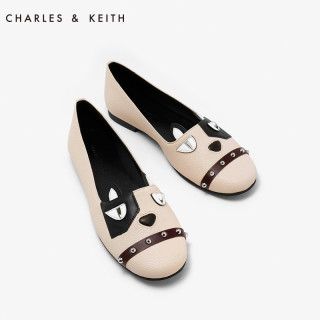 CHARLES & KEITH CK1-70380649 小狗年图案 女士平底鞋