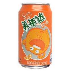 美年达 橙味碳酸饮料 330ml*24听