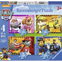 Ravensburger 睿思游戏 7033 Paw Patrol 汪汪队立大功 四合一拼图